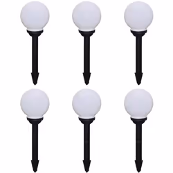 Il set da 6 lampade solari a LED arriva completo con tubi, picchetti e batterie ricaricabili. E' perfetto per decorare i vost ...