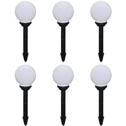 Lampade da Sentiero 6 pz led 20 cm con Picchetto Vidaxl 90571