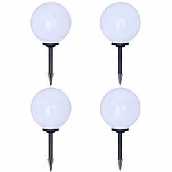 Il set da 4 lampade solari a LED arriva completo con tubi, picchetti e batterie ricaricabili. E' perfetto per decorare i vost ...