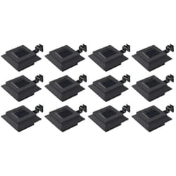 Lampade Solari da Esterno Faretti a led Quadrate 12 cm Nero vari pezzi modelli : 12 pz