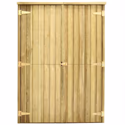 vidaXL Rimessa Attrezzi da Giardino 123x50x171cm in Pino Impregnato - Vista aggiuntiva 3