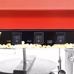 VidaXL 51058 macchina per popcorn Nero, Rosso, Acciaio inox 1400 W - Vista aggiuntiva 5