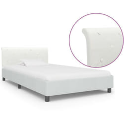 Giroletto Bianco in Similpelle 90x200 cm - Vidaxl
