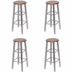 Questi 4 sgabelli da bar sono caratterizzati da un design classico e moderno e sono perfetti sia a casa che al bar. Gli sgabe ...