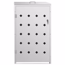 vidaXL Copribidone per Spazzatura Singolo 240 L in Acciaio Inox - Vista aggiuntiva 3