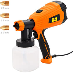 Vidaxl - Spruzzatore di Vernice Elettrico con 3 Ugelli 500 w 800 ml Arancione e Nero