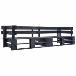 VidaXL 277416, Nero, Legno, Adulti e bambini, 2200 mm, 660 mm, 550 mm