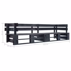 VidaXL 277416 panca da esterno Legno