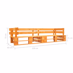 VidaXL 277449 panca da esterno Legno