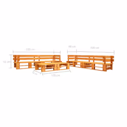 VidaXL 277469 set mobili da esterno