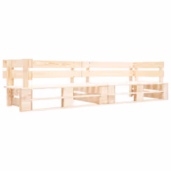 Divano da Giardino a 2 Posti su Pallet Naturale in Legnocod mxl 71283