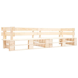Divano da Giardino a 2 Posti su Pallet Naturale in Legnocod mxl 71283