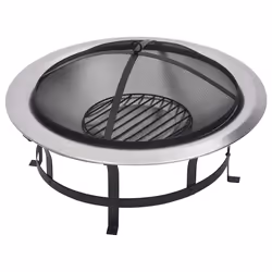 Braciere da Giardino con Griglia in Acciaio Inox 76 cmcod mxl 120981 - Vista aggiuntiva 3