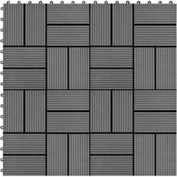 Vidaxl - Piastrelle per Decking 22 pz 30x30cm 2mq in wpc Grigio 76976