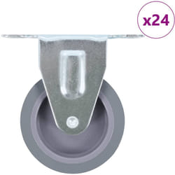 Rotelle Fisse 24 pz 75 mm Vidaxl