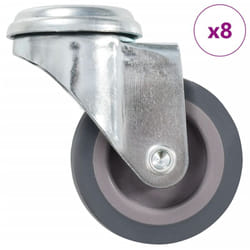 Vidaxl - Ruote Girevoli con Foro per Bullone 8 pz 50 mm 426056