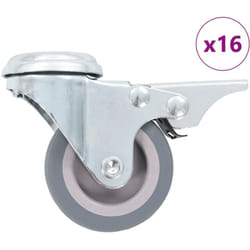 Vidaxl - Ruote Girevoli con Foro per Bullone 16 pz 50 mm 276240
