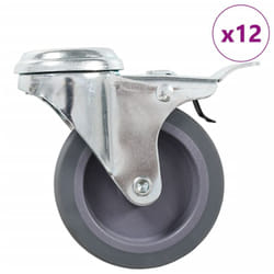 Vidaxl - Ruote Girevoli con Foro per Bulloni 12 pz 75 mm 849326