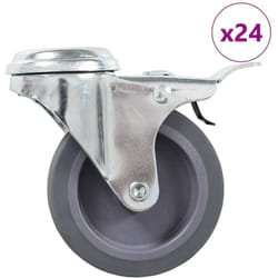 Vidaxl - Ruote Girevoli con Foro per Bulloni 24 pz 75 mm 227624