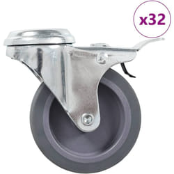 Vidaxl - Ruote Girevoli con Foro per Bulloni 32 pz 75 mm 330788