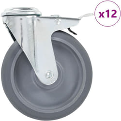 Vidaxl - Ruote Girevoli con Foro per Bullone 12 pz 125 mm 511397