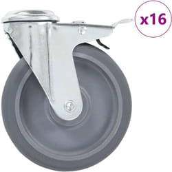 Vidaxl - Ruote Girevoli con Foro per Bullone 16 pz 125 mm