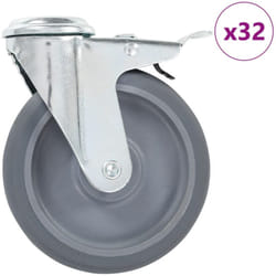 Vidaxl - Ruote Girevoli con Foro per Bullone 32 pz 125 mm