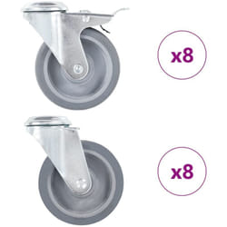 Vidaxl - Ruote Girevoli con Foro per Bullone 16 pz 100 mm 227899