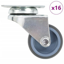 vidaXL Ruote Girevoli Gemellate 16 pz 50 mm