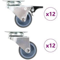 Vidaxl - Ruote Girevoli Gemellate 24 pz 50 mm 494397