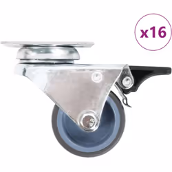 Questo set, composto da 16 rotelle gemellate, costituisce l'accessorio perfetto per attrezzature e mobili di piccole dimensio ...