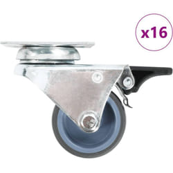 Ruote Girevoli Gemellate 16 pz 50 mm Vidaxl 449651