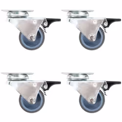 Questo set, composto da 32 rotelle gemellate, costituisce l'accessorio perfetto per attrezzature e mobili di piccole dimensio ...