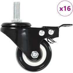 Vidaxl - Ruote Girevoli con Freni 16 pz 50 mm 218740