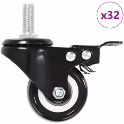 Queste ruote girevoli dotate di sistema frenante, sono saranno gli accessori perfetti per attrezzature e mobili di piccole di ...