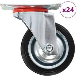 Ruote Girevoli 24 pz 75 mm Vidaxl 778342