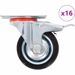 Questo set, composto da 8 rotelle girevoli, metà con freni, costituisce l'accessorio perfetto per attrezzature e mobili di pi ...