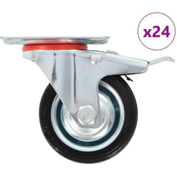 Ruote Girevoli 24 pz 75 mm Vidaxl