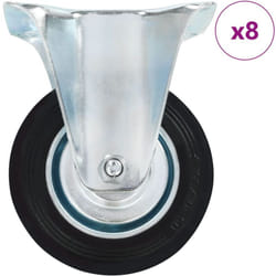 Vidaxl - Rotelle Fisse 8 pz 100 mm 358837