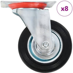 Ruote Girevoli 8 pz 100 mm Vidaxl 64393