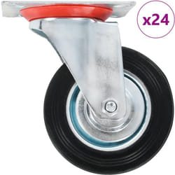 Ruote Girevoli 24 pz 100 mm Vidaxl 74109