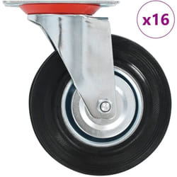 Ruote Girevoli 16 pz 125 mm Vidaxl