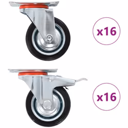 Questo set, composto da 32 rotelle girevoli, costituisce l'accessorio perfetto per attrezzature e mobili di piccole dimension ...