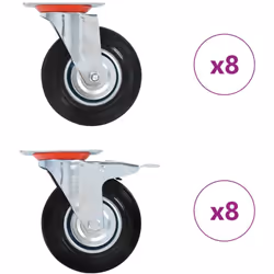 Questo set, composto da 16 rotelle girevoli, costituisce l'accessorio perfetto per attrezzature e mobili di piccole dimension ...