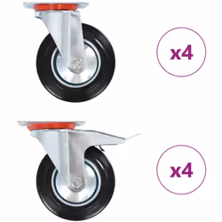 Questo set, composto da 8 rotelle girevoli, costituisce l'accessorio perfetto per attrezzature e mobili di piccole dimensioni ...