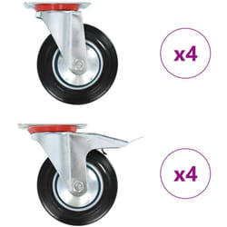 Ruote Girevoli 8 pz 160 mm Vidaxl 473375