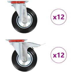 Ruote Girevoli 24 pz 160 mm Vidaxl
