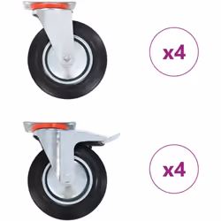 Questo set, composto da 8 rotelle girevoli, costituisce l'accessorio perfetto per attrezzature e mobili di piccole dimensioni ...