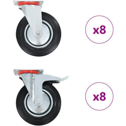 Vidaxl - Ruote Girevoli 16 pz 200 mm