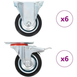 Vidaxl - Rotelle 12 pz 75 mm 156960